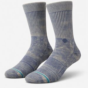 Stance Casual Crew Socks in Dyed Blue, Mens Large, Sizes 9-13, Cotton